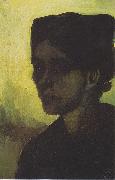 Vincent Van Gogh Head of a young peasant woman with a dark hood oil